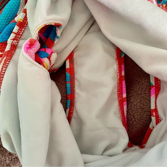 Cat & Jack Girls' 'Leaf It Alone' Leaf Print One Piece Swimsuit size large 10/12 - Picture 4 of 9